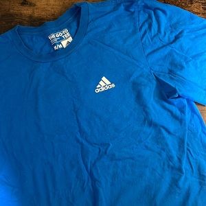 Blue adidas logo t shirt